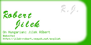 robert jilek business card